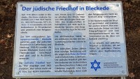Infotafel am Jüdischen Friedhof in Bleckede